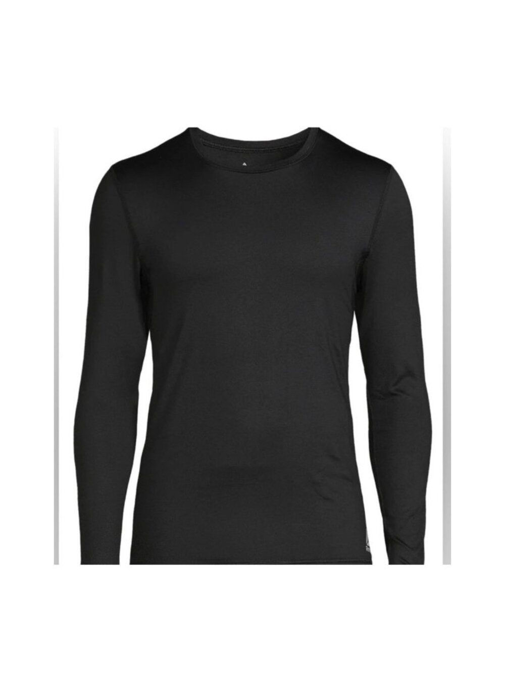 Reebok Pro Series Mens L Performance Base Layer Crew T-Shirt Long Sleeve Black